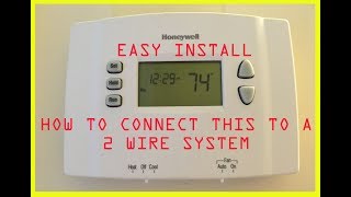 Two 2 wire Honeywell digital thermostat to replace mercury switch. Convert from mercury switch