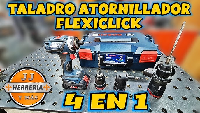 1 herramienta, 4 funciones! Atornillador/Taladro Inalámbrico GSR 18V-60 FC  Flexiclick 