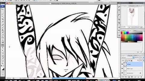 Inking Tattoo on photoshop CS3