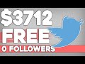 Earn $3,712 On Twitter With No Followers (Make Money Online)