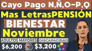 They already deposited letters N, Ñ, O - P, Q🧓Was today's Welfare Pension 2025💰Seniors with disab...