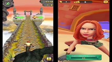 Jumanji : Epic Run VS Temple Run 2 Android iOS Gameplay || 2 Gamer on Single Screen #12