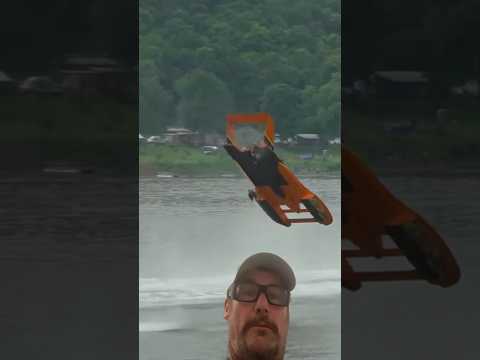 Hydroplane Does Backflip And Lands It Boat Racing