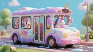 Slippery Soap On The Unicorn Bus Kids Bath Time Song & Nursery Rhyme