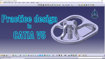 Practice design 13 in catia v5 #3dmodel #3dmodeling #engineering #catiav5tutorial #catiav5