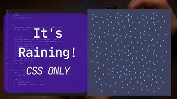 ASMR Coding - Rain Effect (CSS & HTML Only) - No Talking | Rainy Ambience