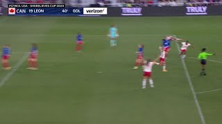 Gol de Adriana Leon | USWNT vs. Canada | Final de SheBelieves Cup 2024 | 9 de Abril, 2024