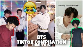 TOO FUNNY 😂  AMERICANS REACT TO BTS TikTok Compilation 2021