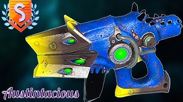 S-Class Alien Rifle Multitool | Black Crystals | Blue & Yellow | No Man