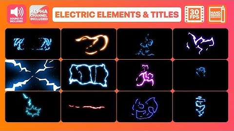 Flash FX Electric Elements Transitions And Titles Motion Graphics Templates