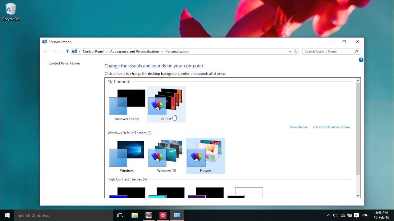 Cara ganti wallpaper Windows 10 - YouTube