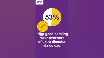 53% krijgt geen betaling voor overwerk of extra diensten via de cao | Ho ho, check je cao!