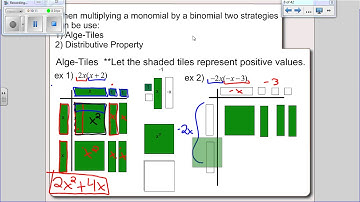 Math 10-C Lesson 2.2 Multiplying Monomial by Polynomial