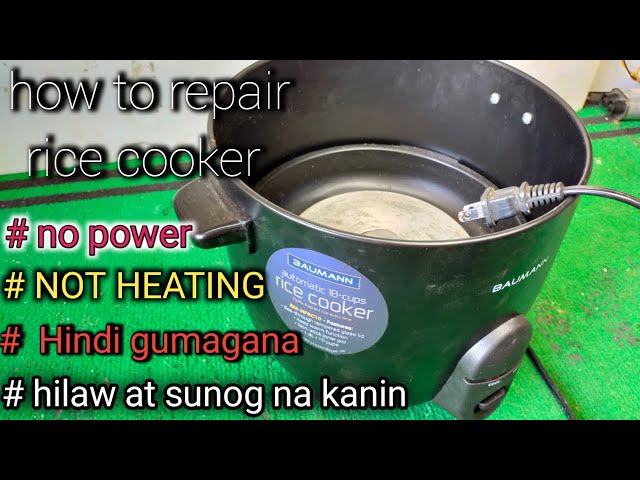 How to repair rice cooker no power,hilaw,sunog,hindi umiinit JM TUTORIAL class=