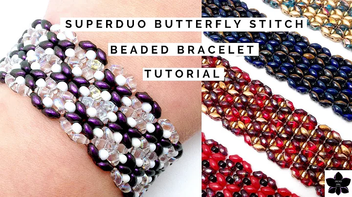 DIY SuperDuo Butterfly Stitch Beaded Bracelet Tuto...