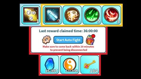 36 Hours Auto Fight (W.11 Skylands) - in Weapon Fighting Simulator