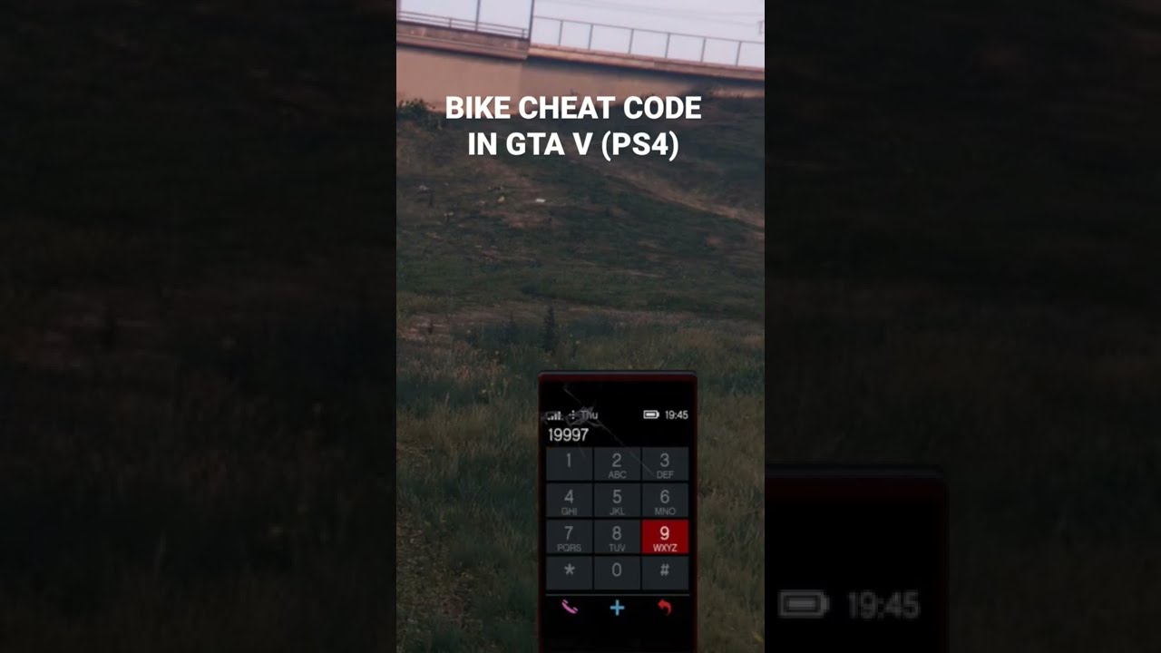 Bike cheat code GTA V (PS4) 