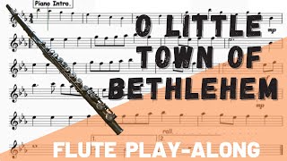 O Little Town of Bethlehem for Solo Flute. Play-Along/Backing Track