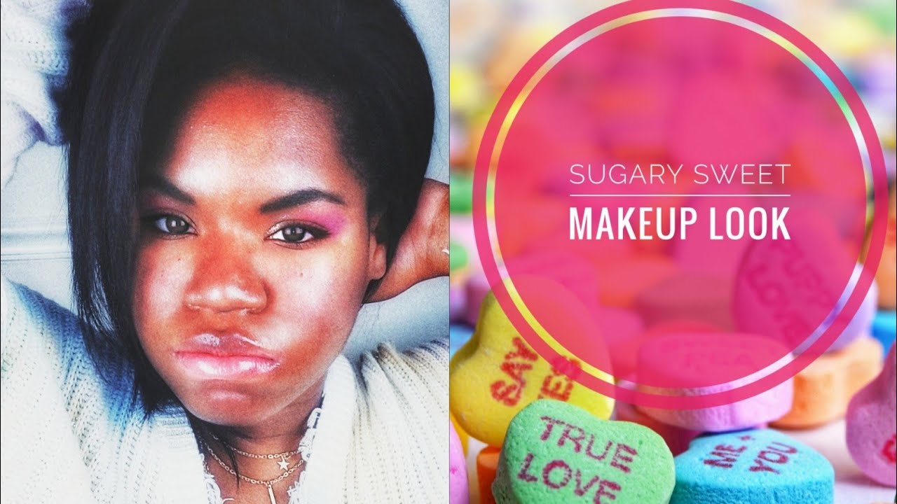 Sugary Sweet Valentines Day Candy Inspired Makeup Look Tutorial Youtube