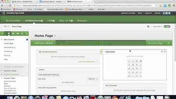ACA CourseSites Delete Modules
