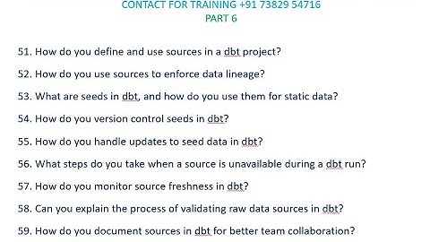 DBT (Data Build Tool) Real-Time Work Interview Questions Part 6 | By Madhu
