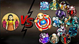 The Squid Game Vs All Legendary Sans & The Buddy | Most Epic Video