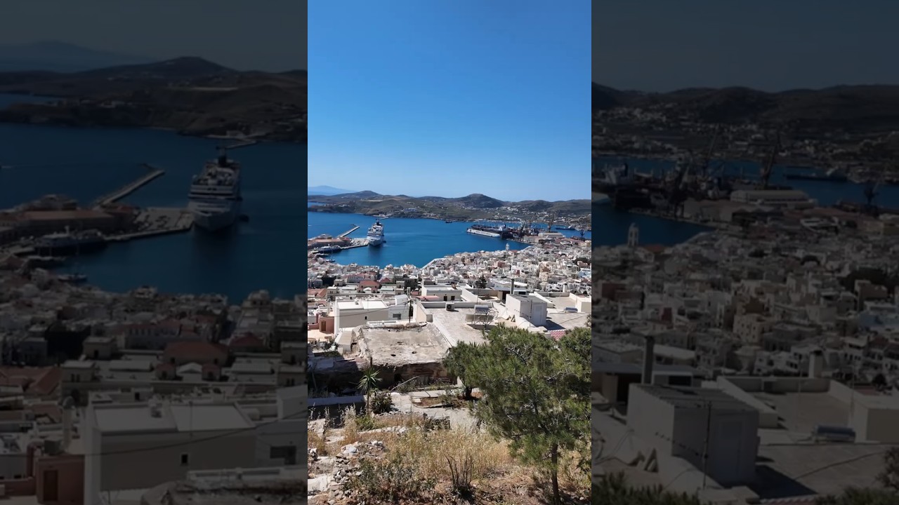 Syros - A good alternative to Santorini? #syros #santorini #greece #cruisetravel #shorts