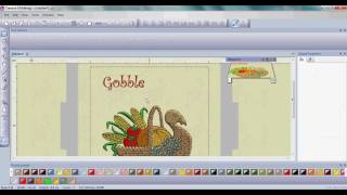 Thanksgiving Turkey Embroidery with Creative DRAWings®