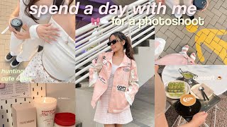 SPEND A DAY WITH ME & MY SISTER : photoshoot, hunting cafes + night  routine after hectic day 🧺🌸
