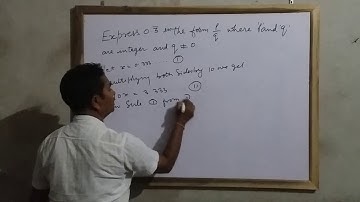 How to represent 0.333..... In the form p/q