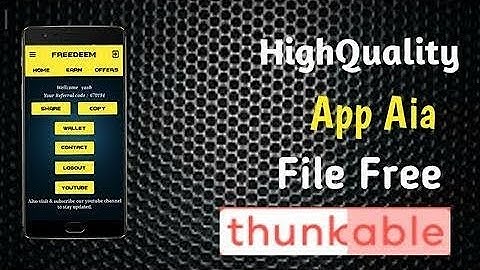 Free Thunkable High Quality App AIA File | King Of AIA |