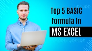 Top 5 BASIC formula in Ms excel | How to use Ms excel in office| Smart study in computer|