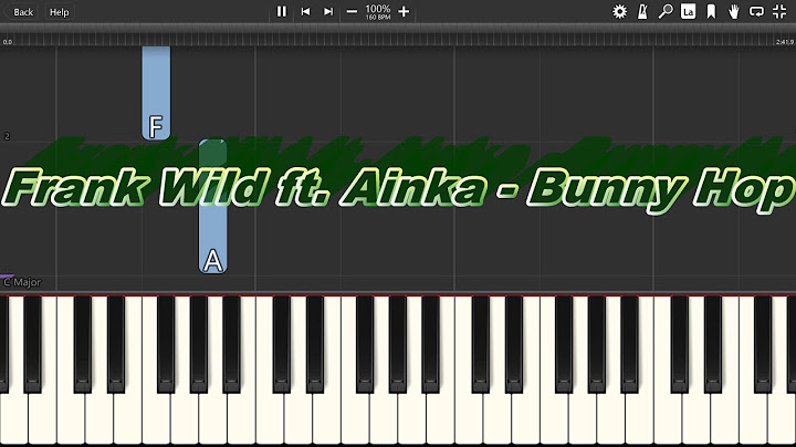 Frank Wild ft. Ainka - Bunny Hop - Piano tutoriál