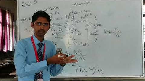 EDC Practical: 5. Implement current series feedback amplifier by Prof. Omkar S. Vaidya.