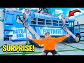 Surprising our Son with a FORTNITE BATTLE BUS In Real Life