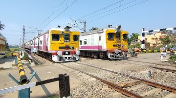 Same Model Train Furious Crossing : Colorful Twins windshield Emu Local Smartly Moving Out Railgate