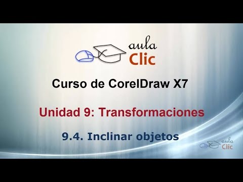Curso de CorelDraw X7. 9. 4. Inclinar objetos.