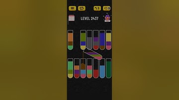 Water sort puzzle level 2437 #solveitwithme #gamesolutions #games #play #puzzlegamesolver #solutions