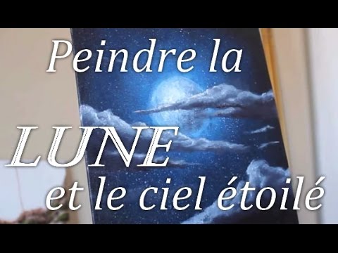 Comment Peindre La Lune Et Les étoiles Peinture Acrylique