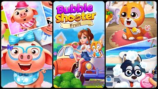 Bubble Fruit: Pet Bubble Shooter Games (Gameplay Android) screenshot 2