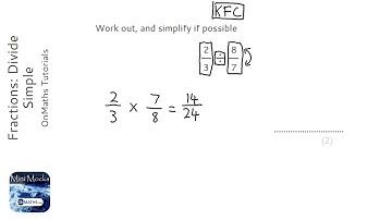 Fractions: Divide Simple (Grade 3) - OnMaths GCSE Maths Revision