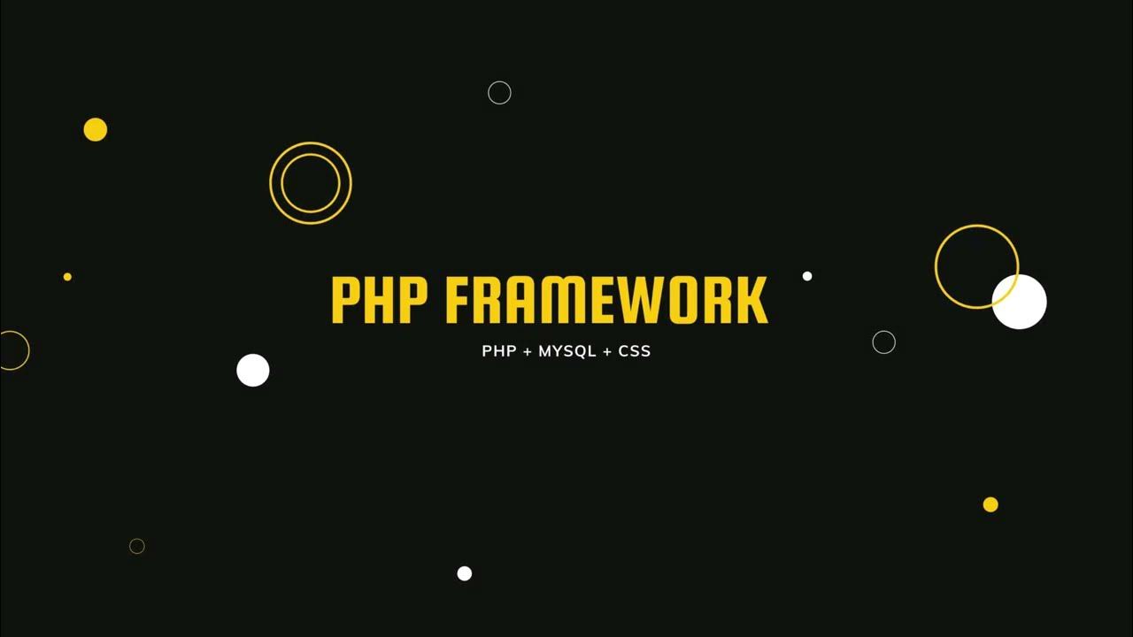 PHP Framework | PHP Vanilla | MVC, Routing, ORM, etc... - YouTube