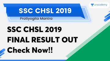 SSC CHSL 2019 FINAL RESULT OUT | Check Now