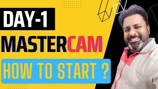 How to Start 2d & 3D Programming in Mastercam | Mastercam Day-1 | Mastercam 2024 Tutorial in Hindi screenshot 3