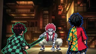 Tomioka And Tanjiro Vs Akaza