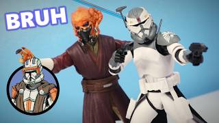 Is this new Commander Wolffe a downgrade Star Wars Black Series Plo Koon Disney 2-pack