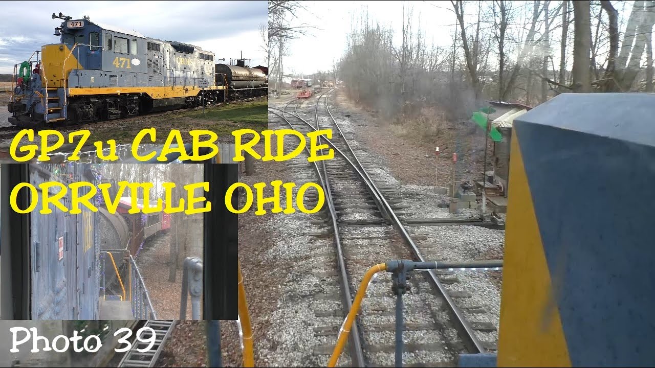 Orrville Railroad Heritage Society Train Cab Ride EMD GP7u in Ohio