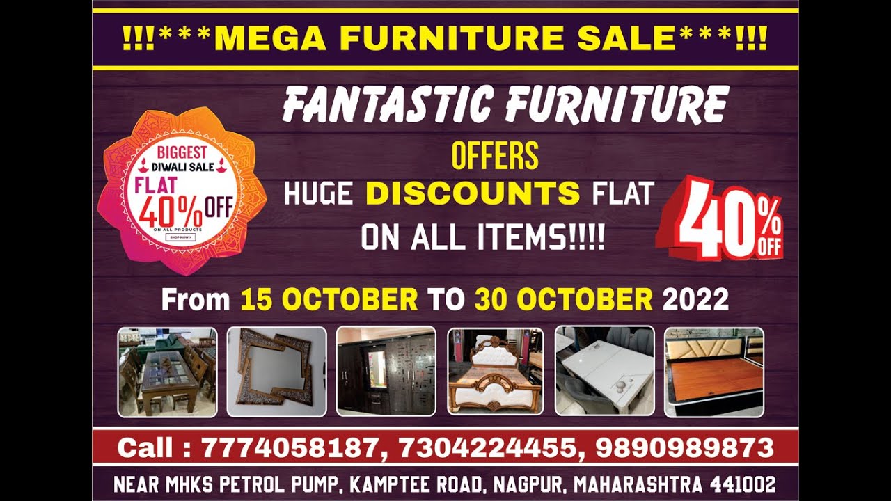 BIGGEST furniture Sale 40 OFF Huge Varieties of Furnitures