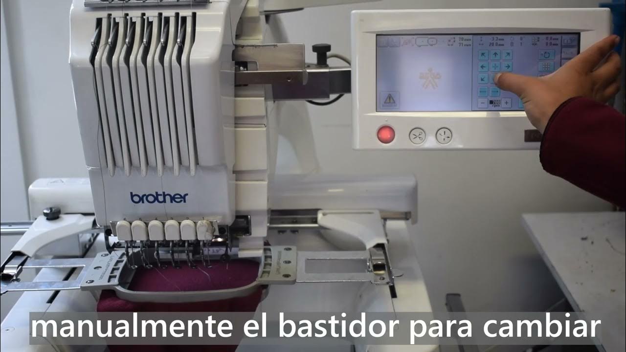 Maquina Bordadora BROTHER PR600 II _ Funcionamiento_ bordado YouTube