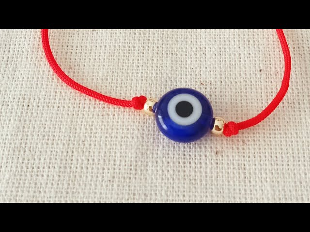 how to tie a evil eye bracelet